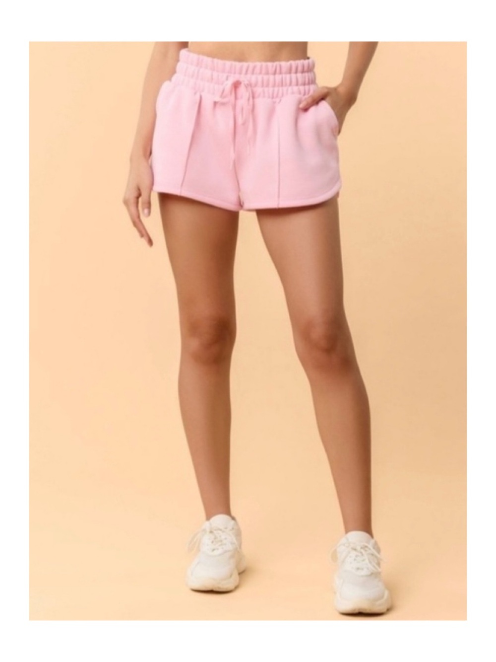 Blogilates Marshmallow Dolphin Shorts (Light Pink - Medium)